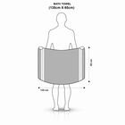 220 GSM Grey Cotton Blend Bath Towel, , small image number null