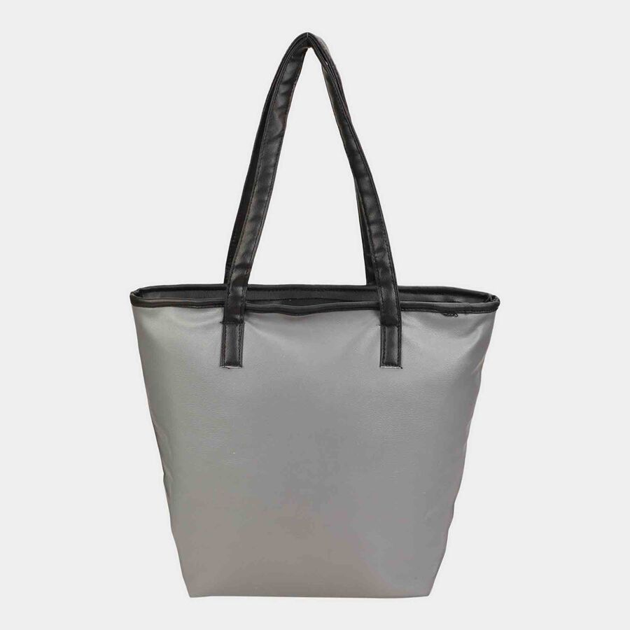 Grey Polyurethane Bag, , large image number null