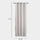 7ft. Cream Polyester Curtain, , small