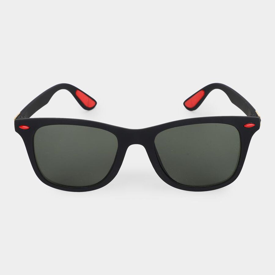 Men's Black Plastic Sunglass , , large