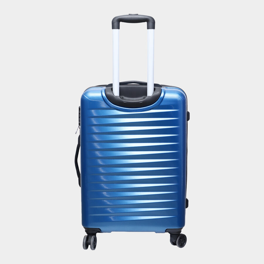 8-Wheel Blue Polycarbonate Hard Case Trolley, Medium, , large image number null