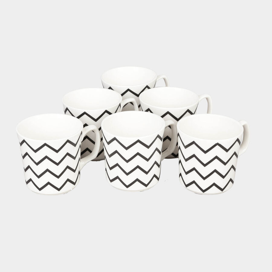 160 ml Bone China Mug, Set of 6, , large image number null