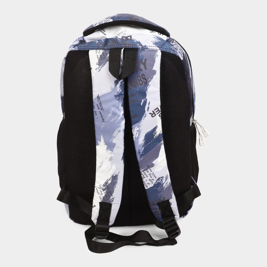 Women's Blue Fabric Backpack, , large image number null