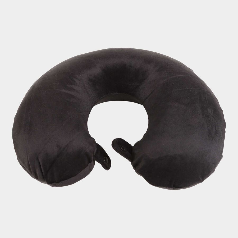 Black Memory Foam Neck Pillow, , large image number null