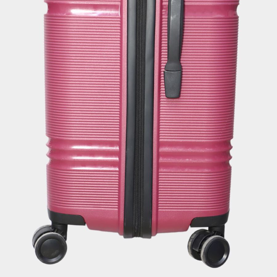 8-Wheel Maroon PVC Matee Hard Case Trolley, Large, , large image number null