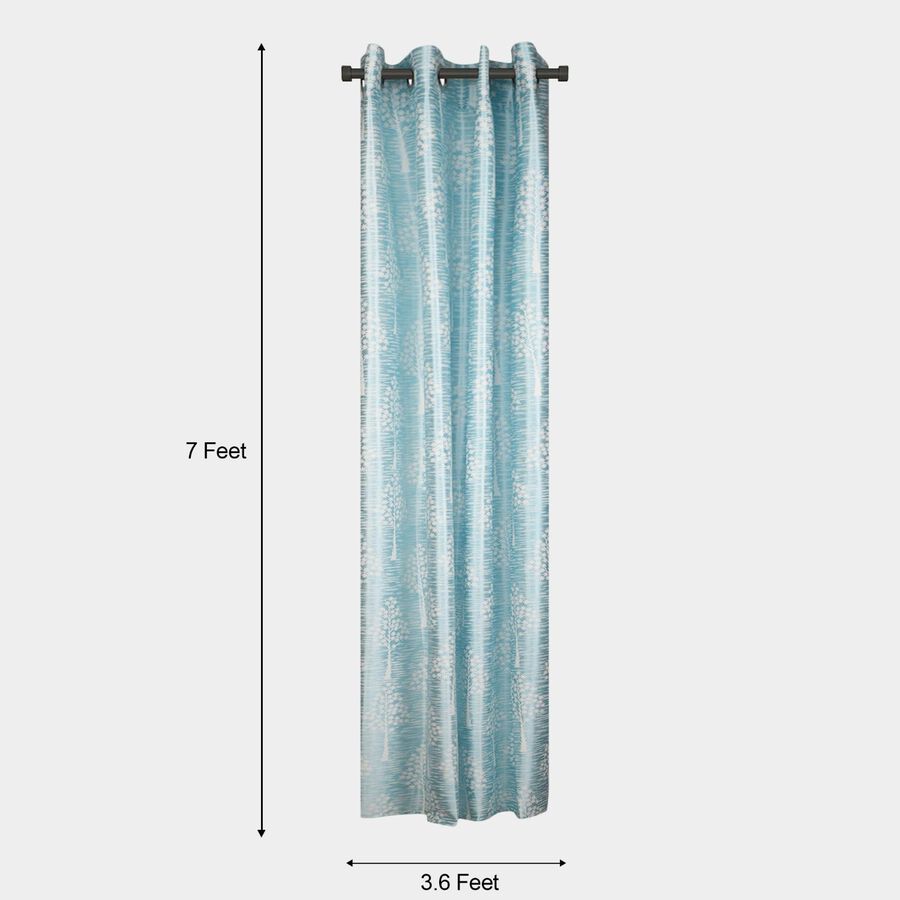 7ft. Light Blue Microfiber Door Curtain, , large image number null