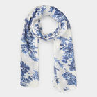 Women's Dark Blue Fabric Scarf, , small image number null