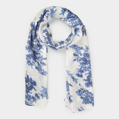 Women's Dark Blue Fabric Scarf
