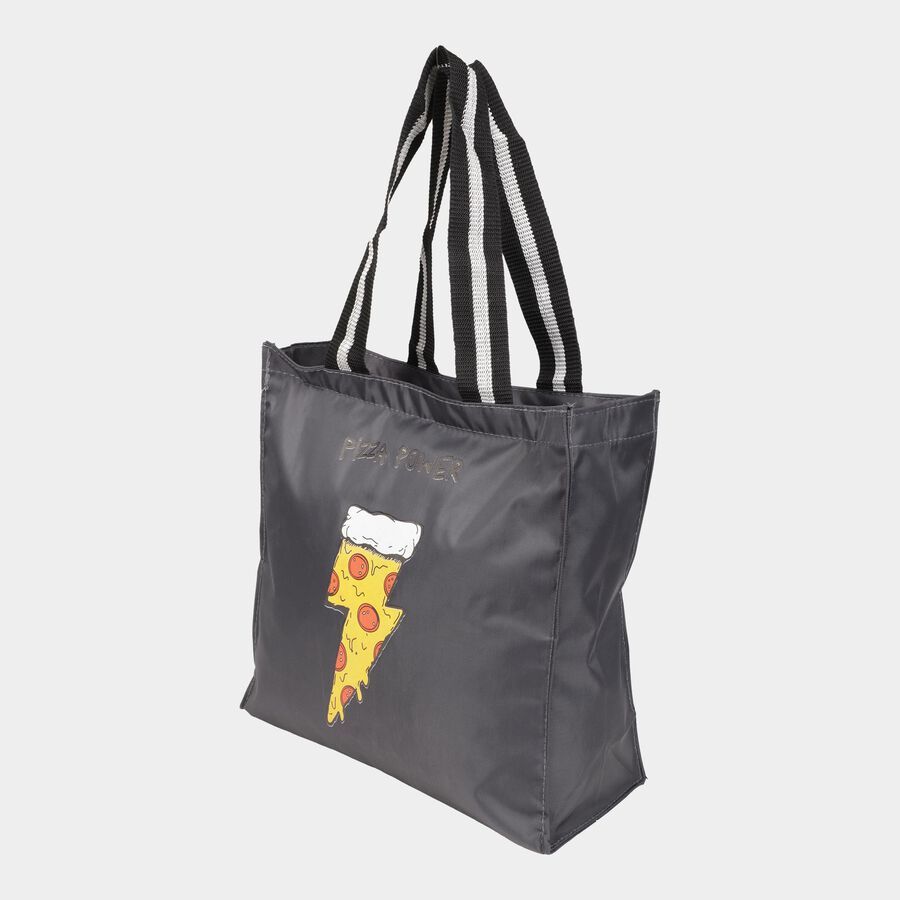 Grey Fabric-Polyester Bag, , large