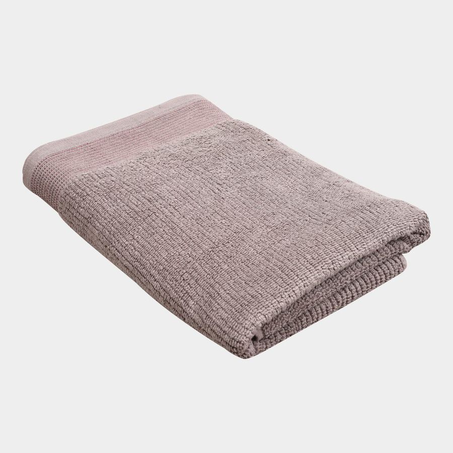 370 GSM Grey Cotton Bath Towel, , large