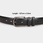 Men Black Pu Formal Belt, , small image number null