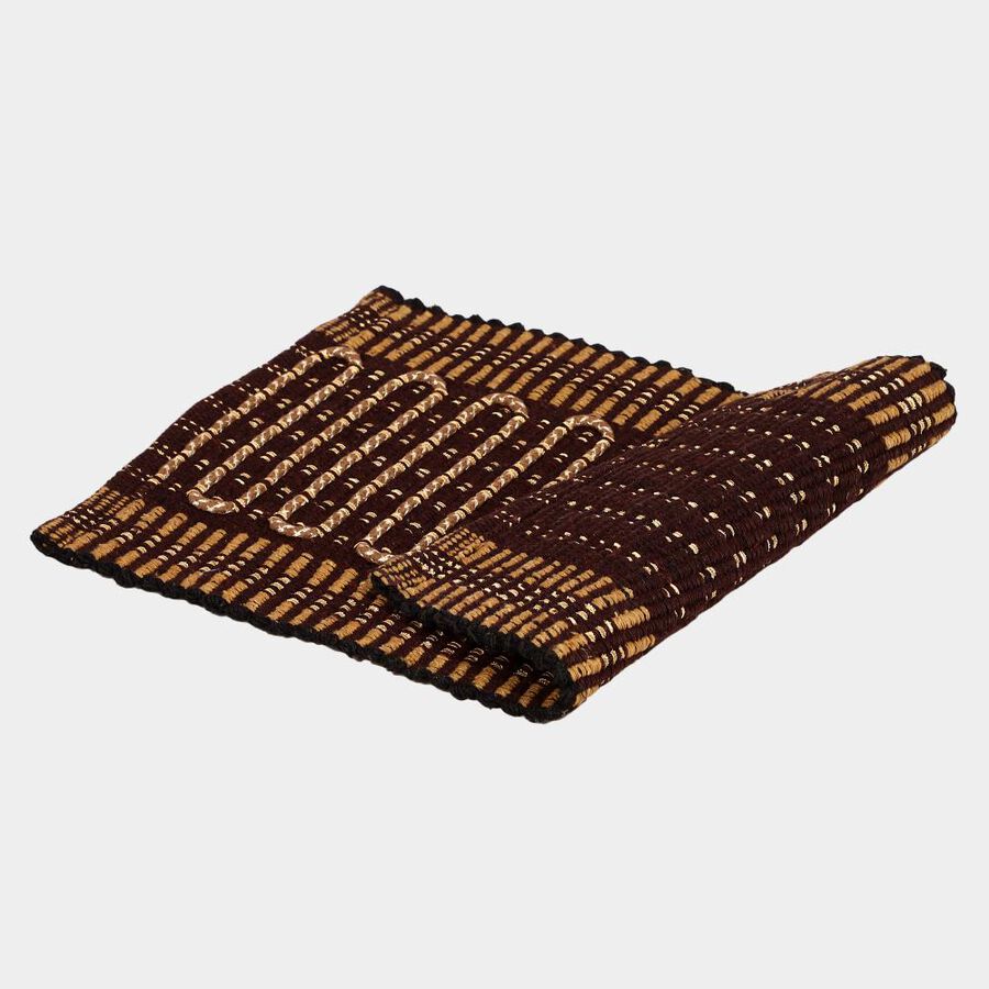 Brown Cotton Blend Rugs, , large