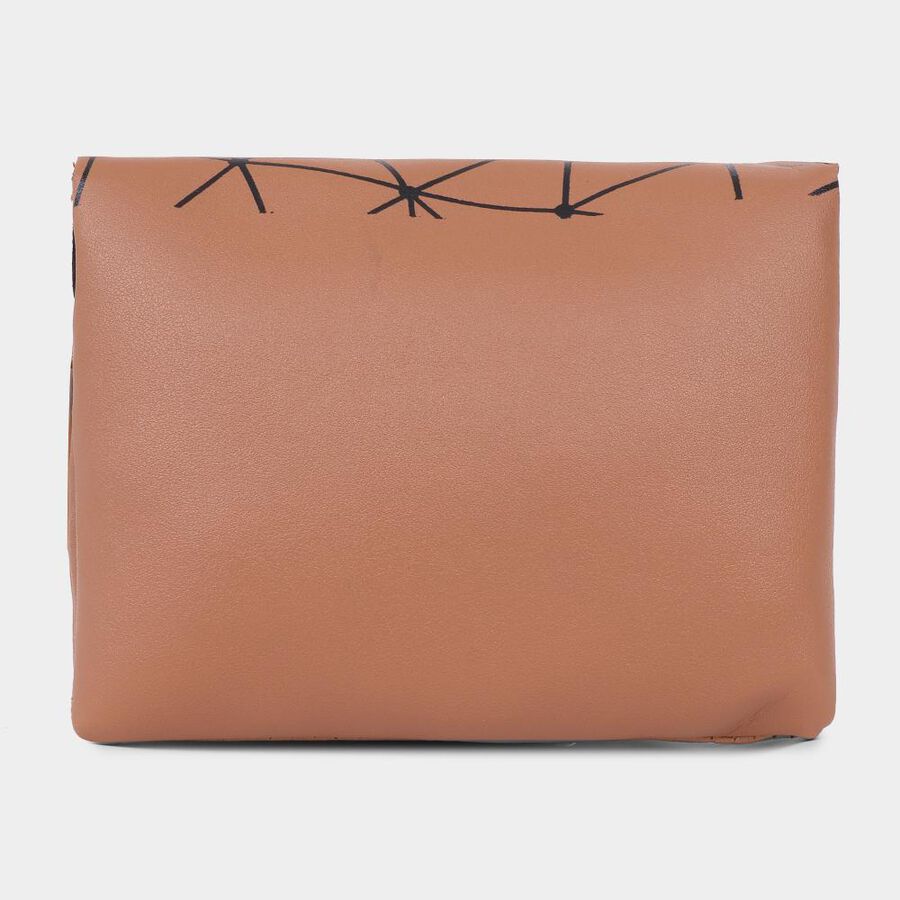 Women's Tan Polyurethane Sling Bag, , large image number null