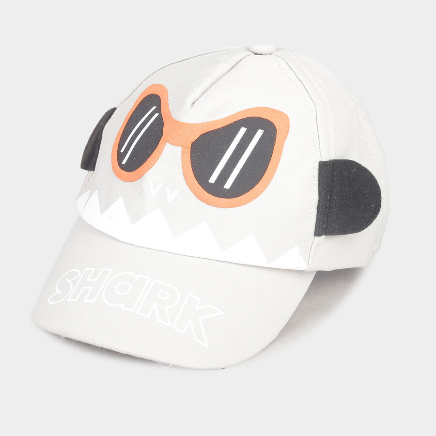 Kids' Grey Nylon/Polyester Cap, , large image number null
