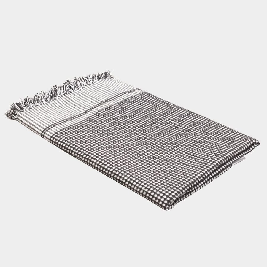 220 GSM Grey Cotton Blend Bath Towel, , large