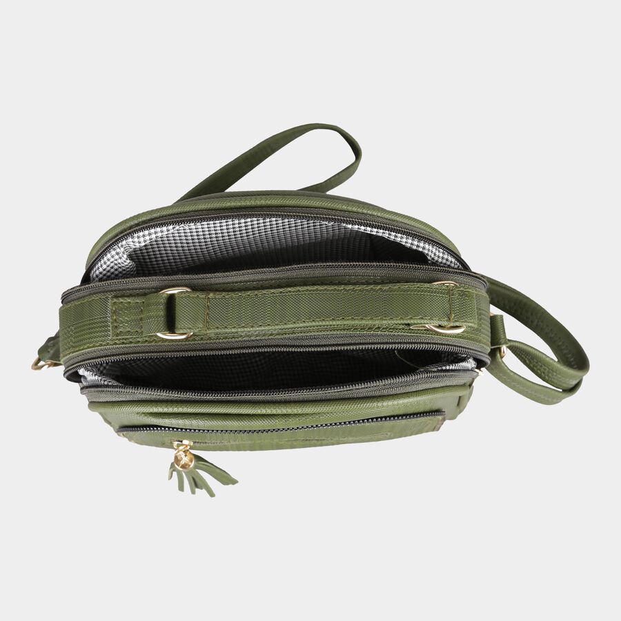 Women's Polyurethane Zipper Handbag, , large image number null