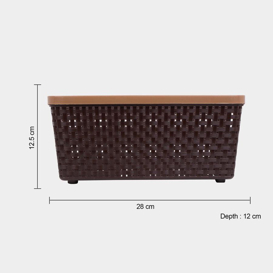Brown Plastic Basket, , large image number null
