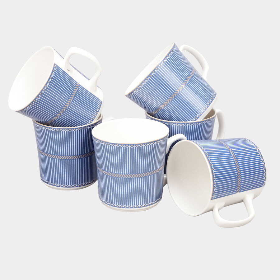 160 ml बोन चाइना कप, 6 का सेट, माइक्रोवेव सेफ, , large image number null