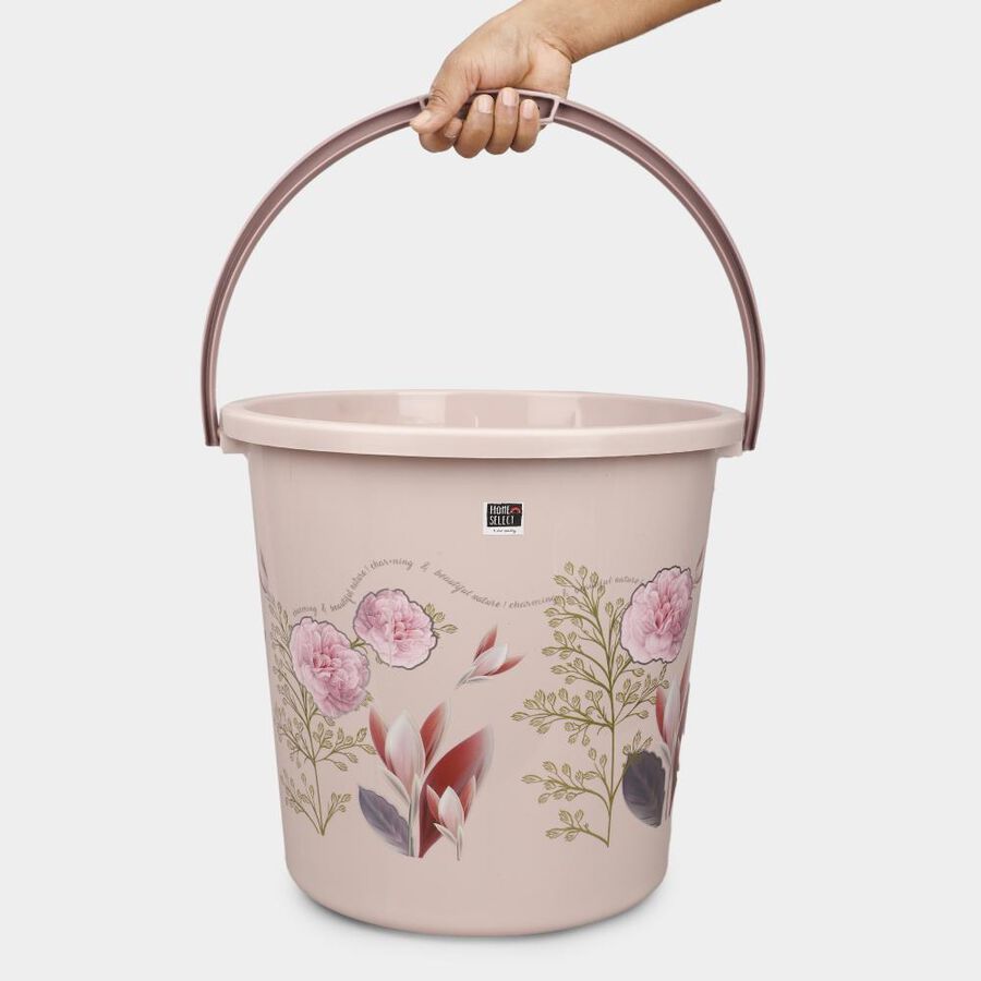 25L Brown Plastic Bucket, , large image number null