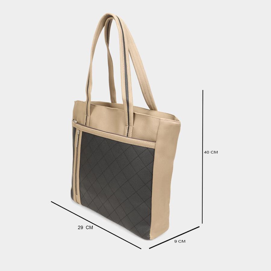 Women's Blue Polyurethane Tote Bag, , large image number null