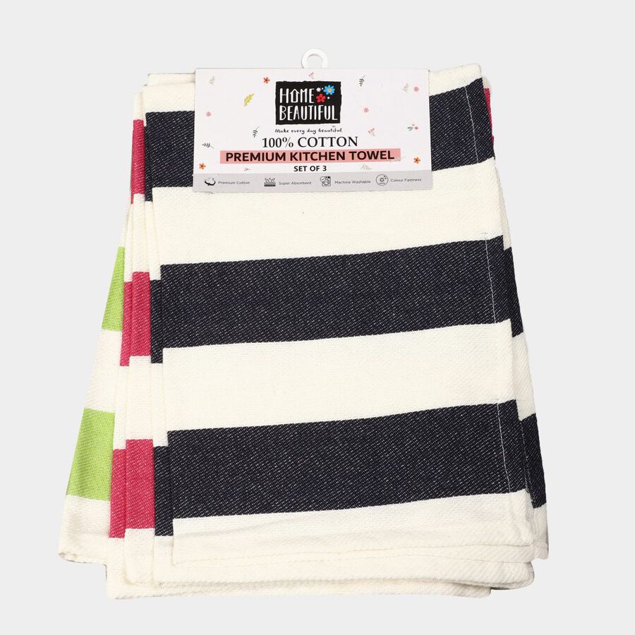 Cotton Kitchen Napkin Set of 3, , large