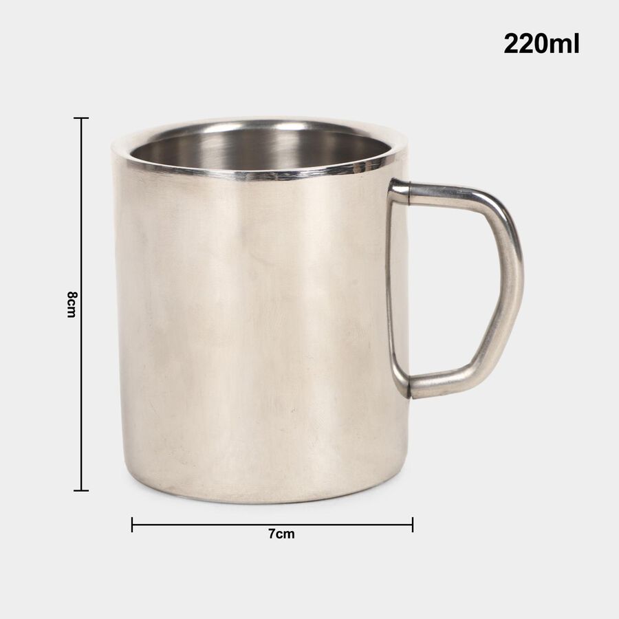 220 ml Double Wall Steel Mug, , large image number null