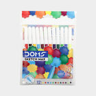 12 Pcs. Plastic Sketch Pen - Colour/Design May Vary, , small image number null
