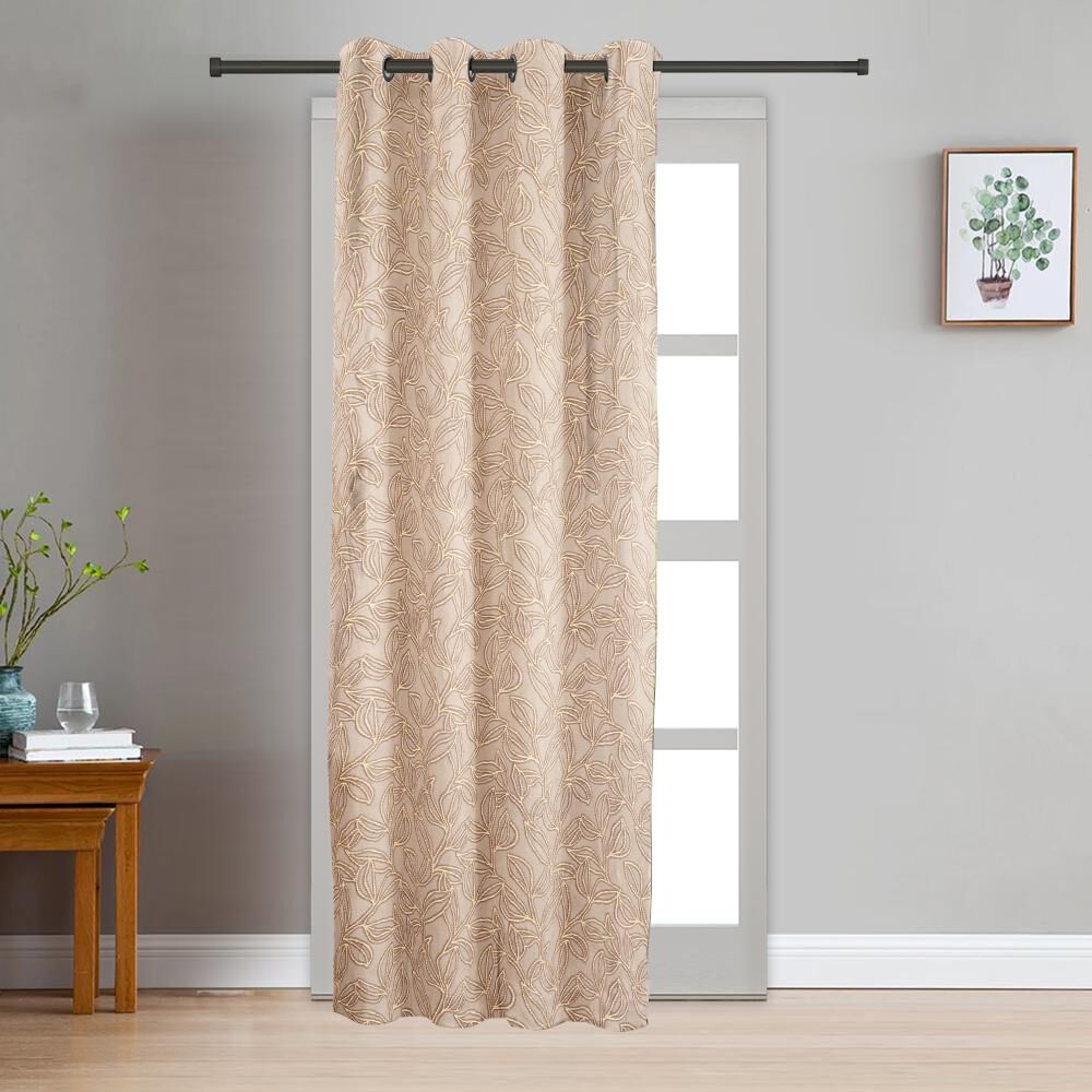 Home Beautiful                         7ft. Brown Polyester Door Curtain