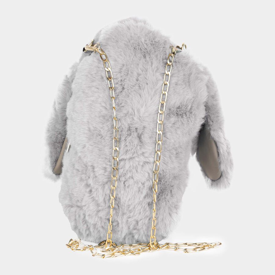 Kids' Furry Rabbit Bag, Nylon/Polyester, , large image number null