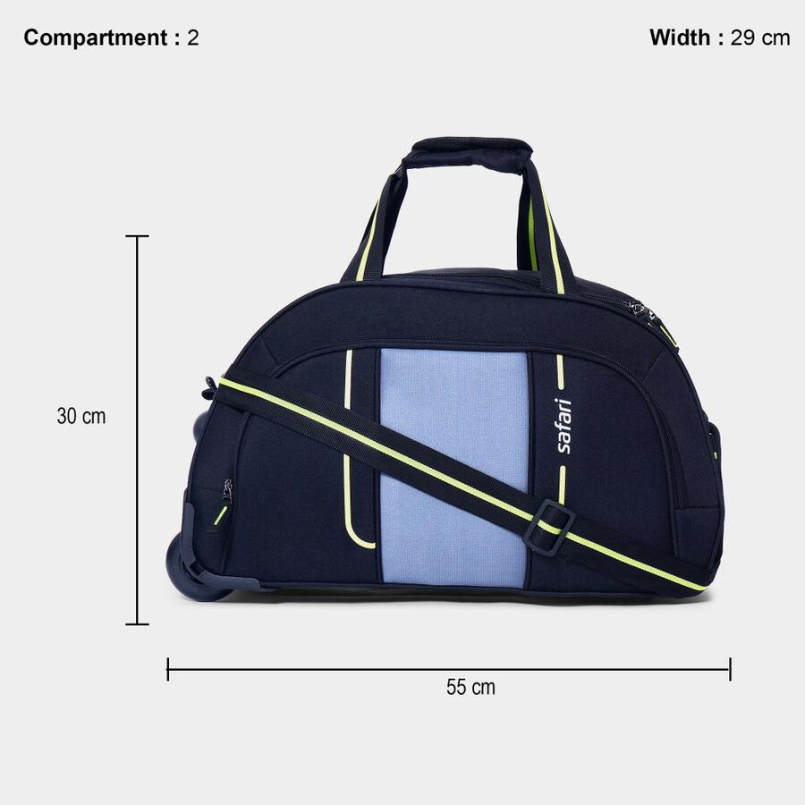 Black Polyester Duffle Trolley, , large image number null