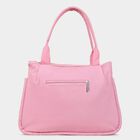 Women's Pink Polyurethane Tote Bag, , small image number null