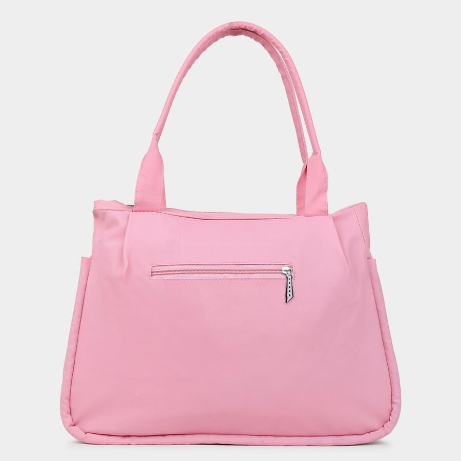 Women's Pink Polyurethane Tote Bag, , large image number null