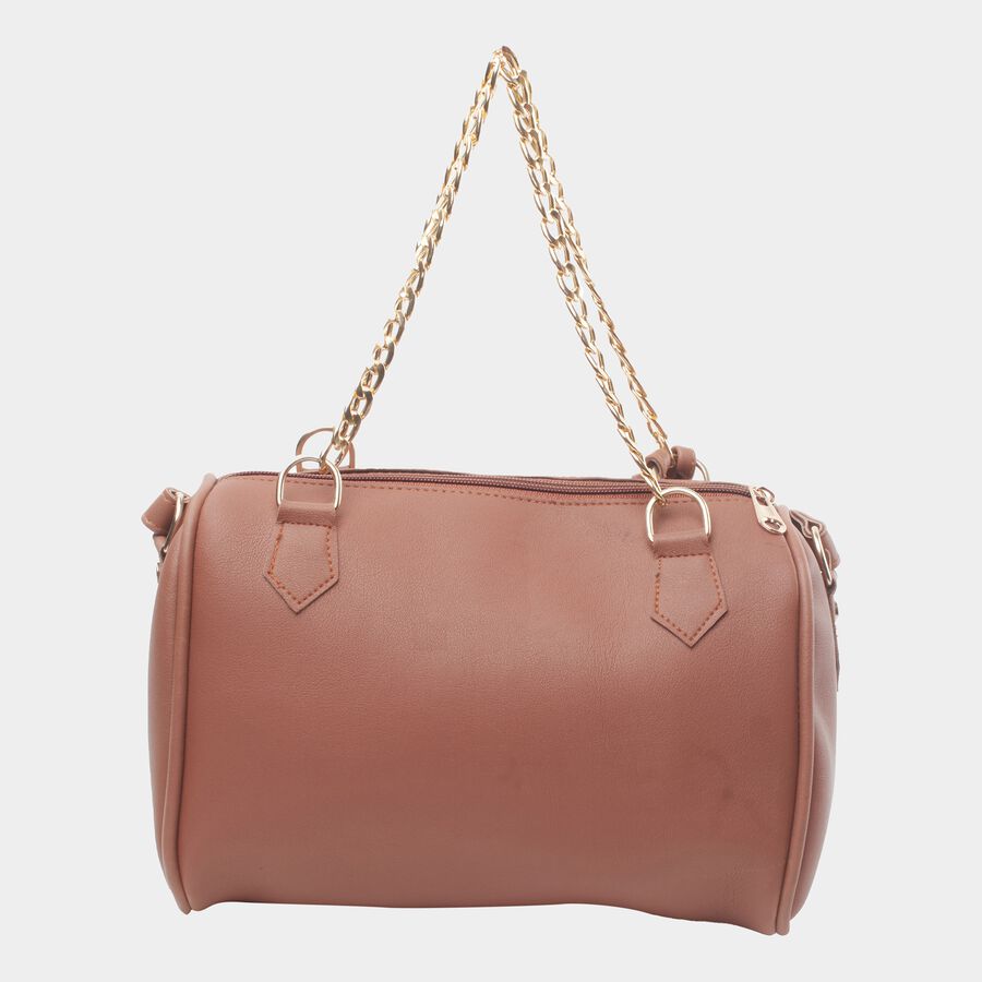 Women Embellished Tan Sling Bag, , large image number null