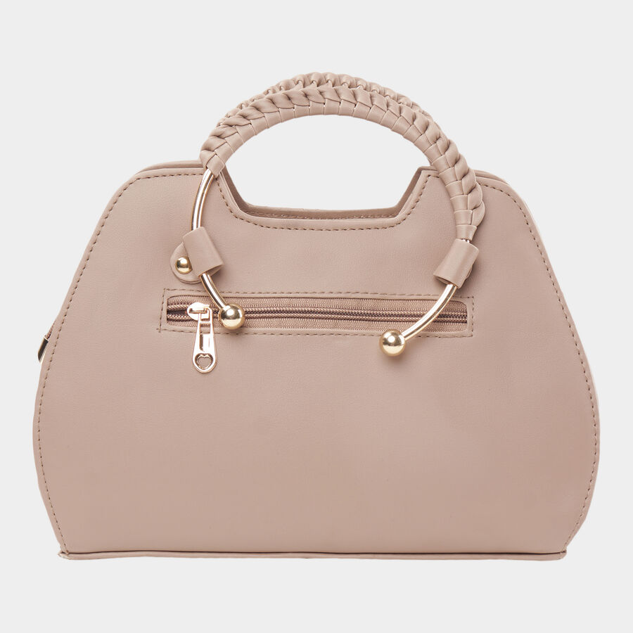 Women Quilted Beige Handbag, , large image number null