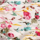 Women's White Viscose Scarf, , small image number null