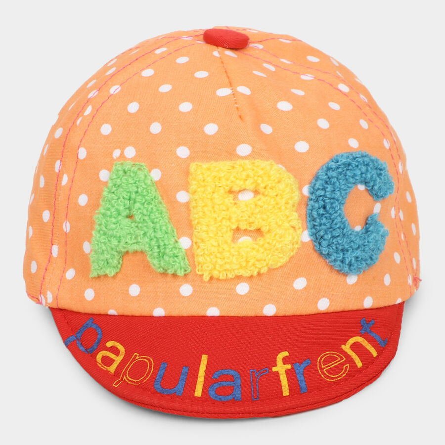 Orange Polka Dots Kid's Cap, , large image number null
