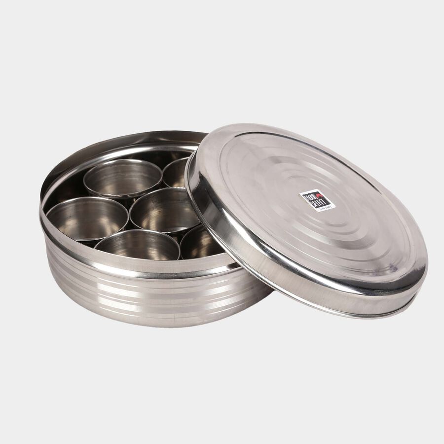 Steel Masala Dani, 18 cm Dia., , large image number null