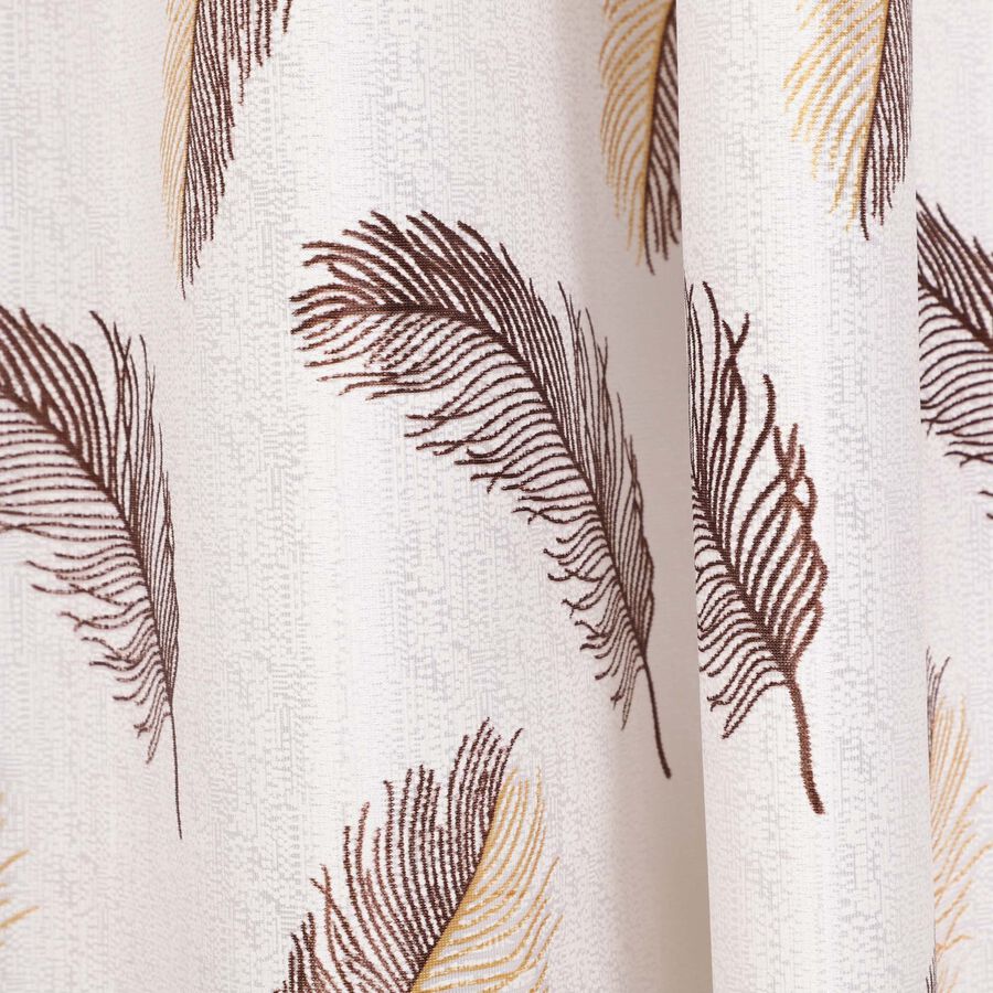 9ft. Cream Microfiber Long Door Curtain, , large image number null