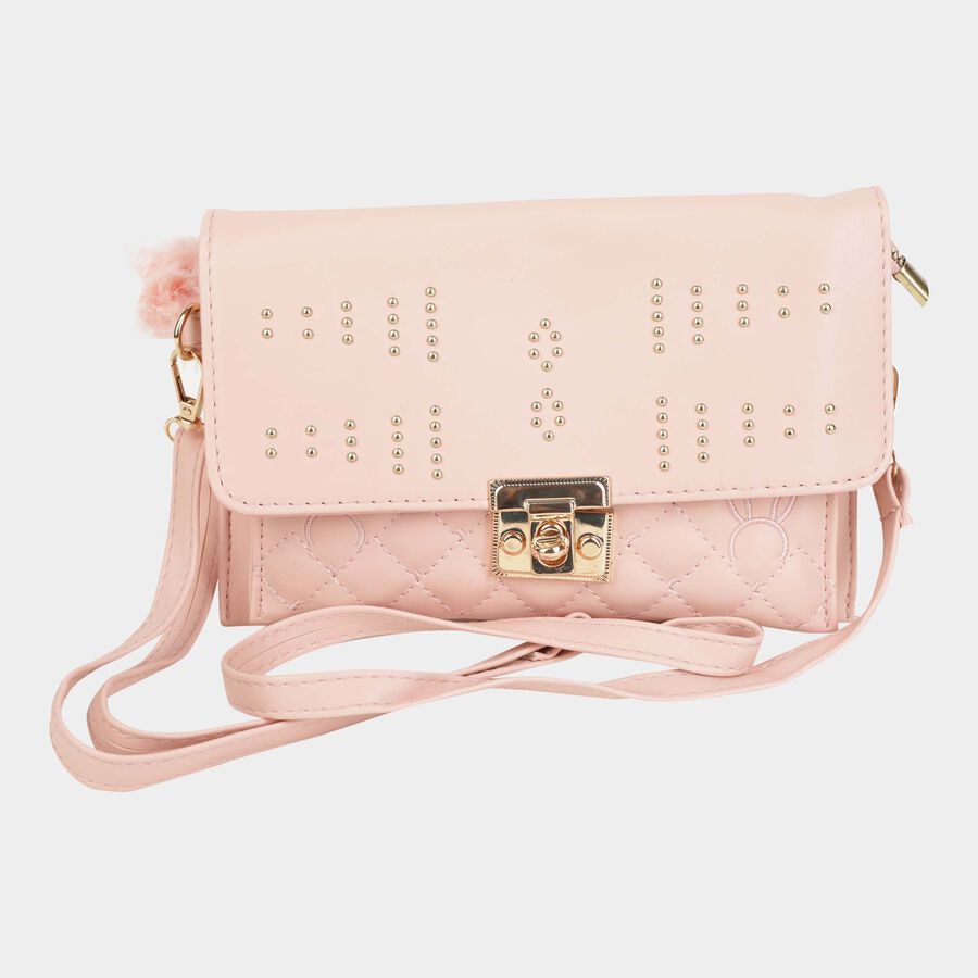 Women's Polyurethane Zipper Sling Bag, , large image number null
