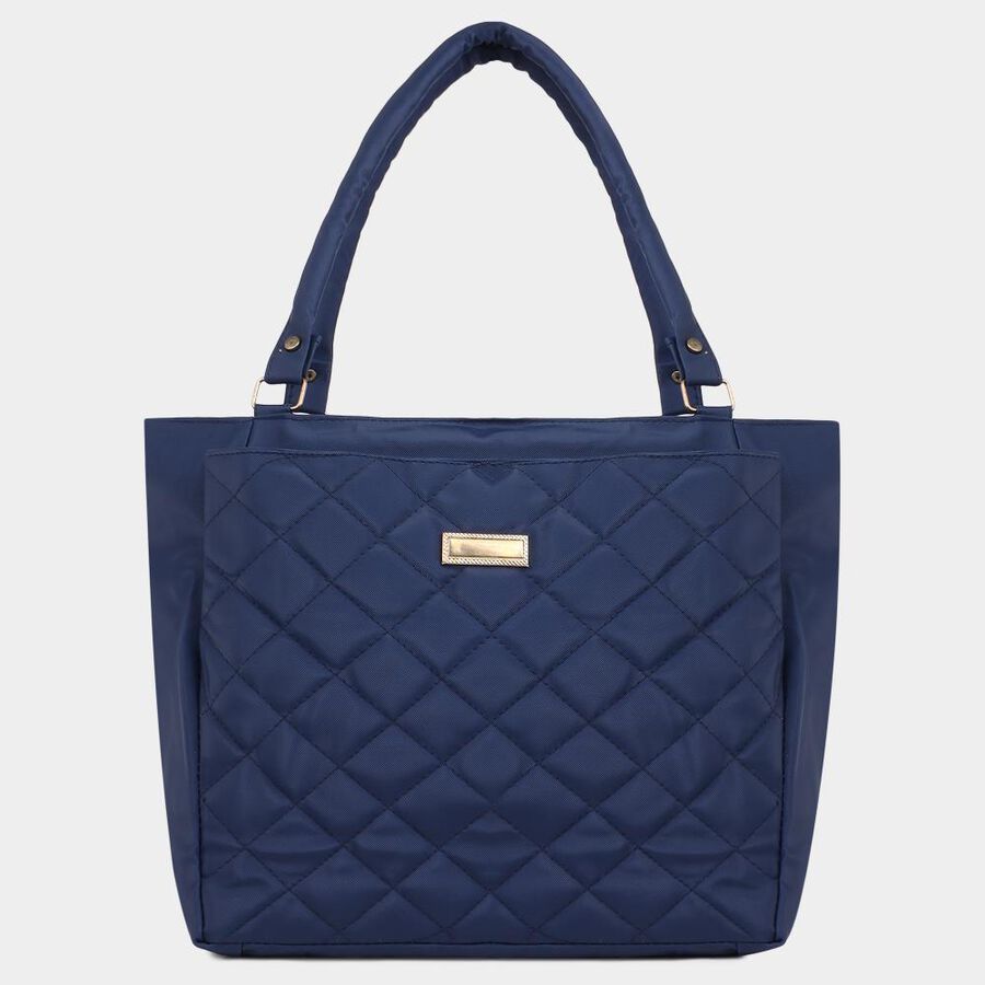 Women's Blue Polyurethane Hand Bag, , large image number null
