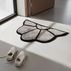 Grey Polyester Rug, , small