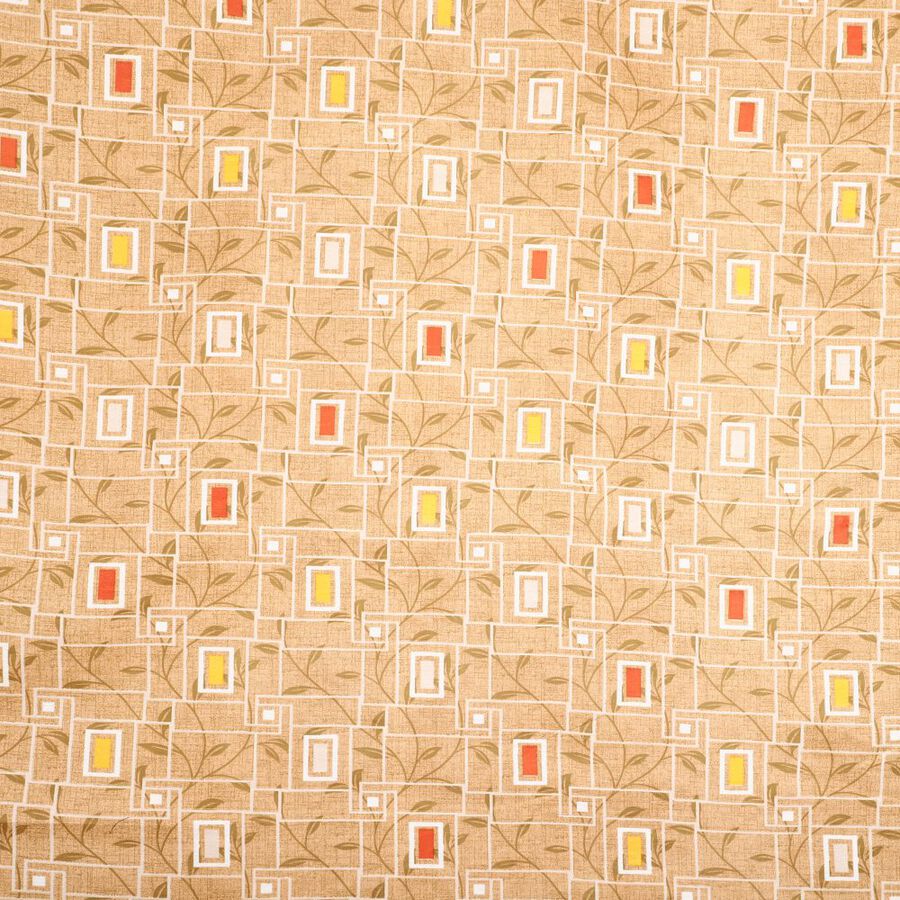 Brown Microfiber Double Bedsheet with Pillow Cover, , large