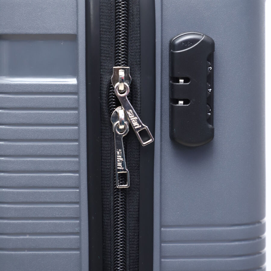 4-Wheel Grey Polypropylene Hard Case Trolley, Small, , large image number null