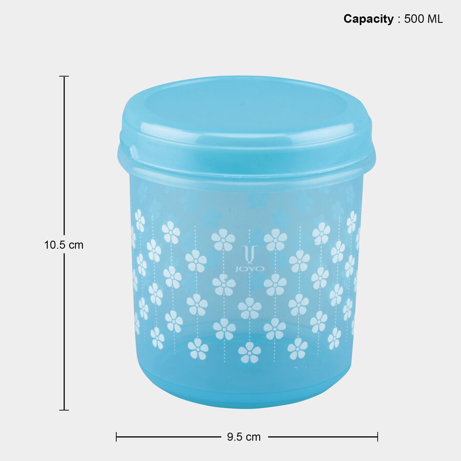 Air-Tight Plastic Container, Set of 4 - 250 ml | 500 ml | 1 L | 2 L, , large image number null