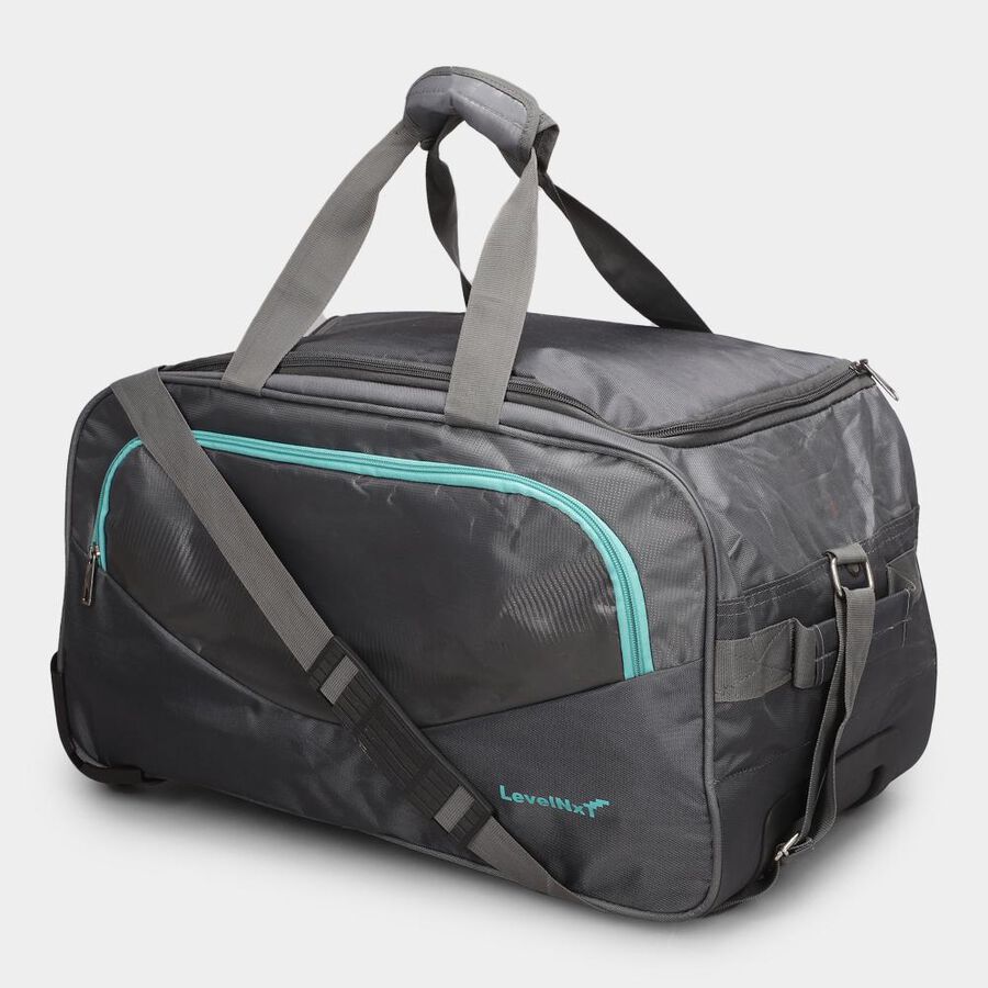  Mid Blue Polyester Duffle Trolley, , large image number null