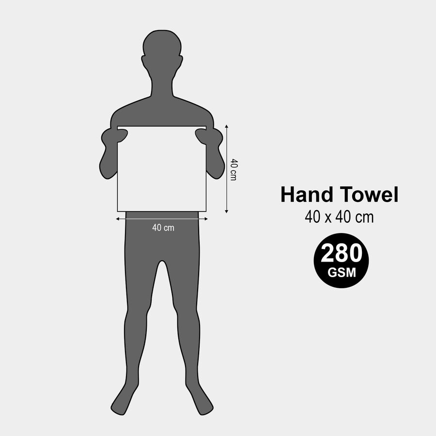 Microfiber Hand Towel, 280 GSM, 40 X 40 cm, , large image number null