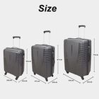 4-Wheel Dark Grey Polypropylene Hard Case Trolley, Small + Medium + Large, , small image number null