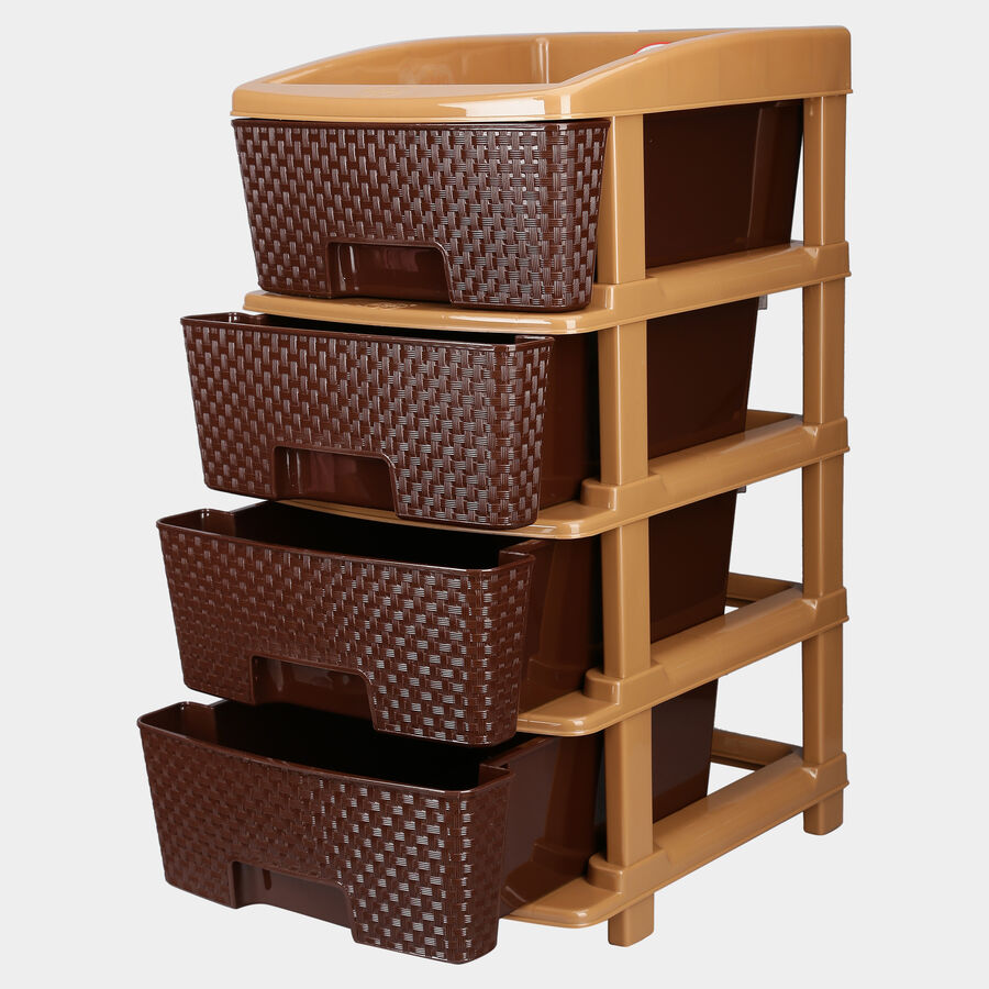 4-Tier Plastic Multi-Drawer Organizer, , large image number null