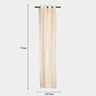 7ft. Cream Microfiber Door Curtain, , small image number null
