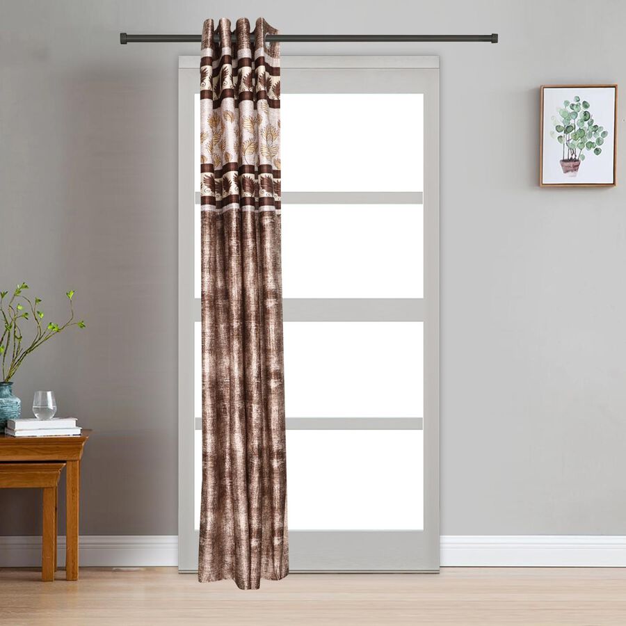 7ft. Brown Polyester Door Curtain, , large image number null